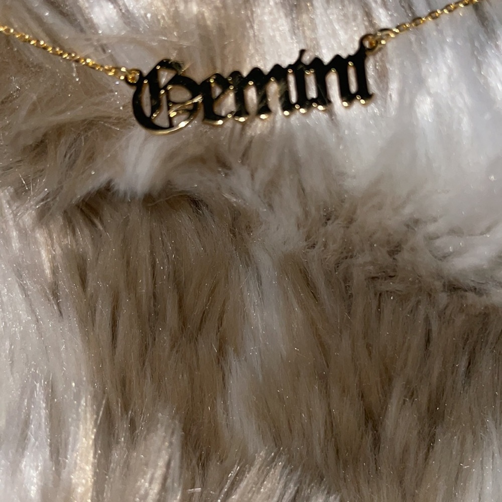 Gemini ♊️ necklace gold dipped